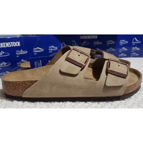BIRKENSTOCK Arizona 41 Oiled Leather Unisex Size M8/W10 Tobacco Brown With Tags - Picture 5 of 14